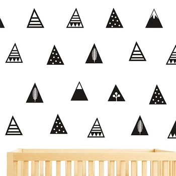 Kalnu Sienas Uzlīmes 48pcs 8 Dažādi Modelis Noņemamas Vinila Sienas Uzlīmes Bērnu Bērni, Zēns, Meitene, Guļamistaba Bērnistaba Mākslas Dekori