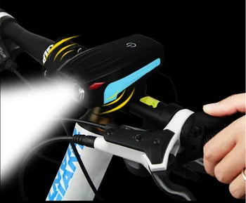 Kalnu Velosipēds Gaismas Lukturu Touch Ragu Gaismas USB Uzlādes Ragu Skaļrunis Bell Izjādes Iekārtu Piederumi