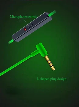 Karstā Gamepad Austiņas Ar Mikrofonu 3,5 mm austiņas PS4 Kontrolieris Austiņas austiņas un Earbuds spēlētājs par razer āmurzivs duo