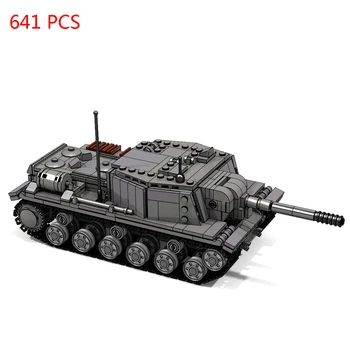 Karstā militāro WW2 tehnikas Padomju Sarkanās Armijas SU-152 pašgājēja artilērijas kara ieroči, transportlīdzekļi, Celtniecības Bloki attēls ķieģeļi rotaļlietas