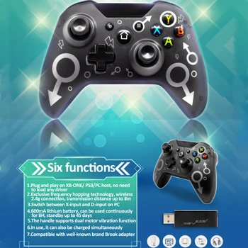 Karstā Xbox Viens Kontrolieris 2.4 GHZ Wireless Gamepad Bluetooth Remote Kursorsviru PC Xbox Viens/One S/One X/P3 Spēle Spilventiņu 13134
