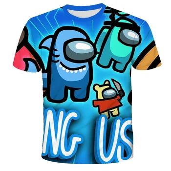 Kawaii Jaunu Spēli Starp Mums T Krekls bērniem 2020. gadam Smieklīgi Vasaras Topi Karikatūra T-krekls Impostor Grafikas Tees Hip Hop Unisex T mazulis