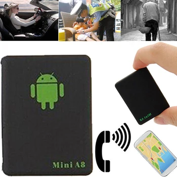 Kebidumei Mini GPS Tracker Mini A8 GSM/GPRS/LBS Tracker Locator Adapteris Reālā Laika Auto, Bērni, Ģimenes Pet Izsekošanas Rīks automašīnas