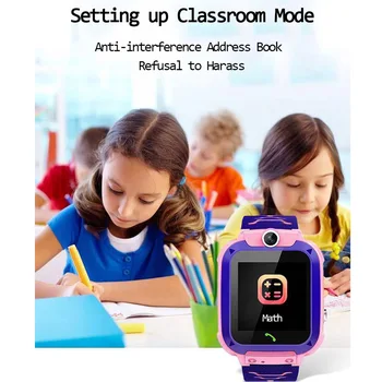 Kids Smart Skatīties Android, iOS Atrašanās vietas Noteicējs Bērnu SmartWatch Pozicionēšanas SOS 2G SIM Kartes, Kamera Zēns Meitene Tālrunis Pulkstenis