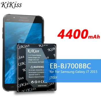 KiKiss Tālruņa Akumulatora EB-BJ700BBC Samsung Galaxy J7. Gadam Edition SM J700 J700F J700H SM-J700F SM-J700H EB BJ700BBC 4400mAh