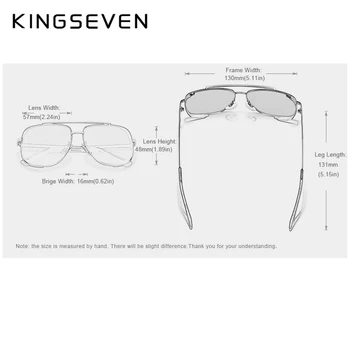 KINGSEVEN 2020. gadam Dizaina JAUNO Slīpumu Polarizētās Lēcas, saulesbrilles, Vīriešu Nakts Redzamības Brilles Braukšanas lunette de soleil