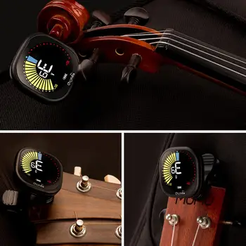 Klipu uztvērējs WST-670 Clip-On Skaņotājs VA Krāsu Displejs Uzlādējams Uztvērējs, Mūzikas Instrumentu Ģitāra havajiešu ģitāra, Vijole Piederumi
