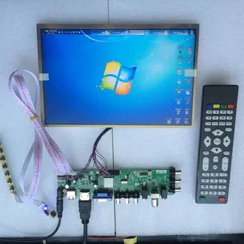 Komplekts LTN156AT30-L01 T01 digitālā HDMI, VGA, AV LED TV LVDS 1366X768 USB Signāla kontrolieris valdes DVB-T, DVB-T2 WLED 40pin tālvadības