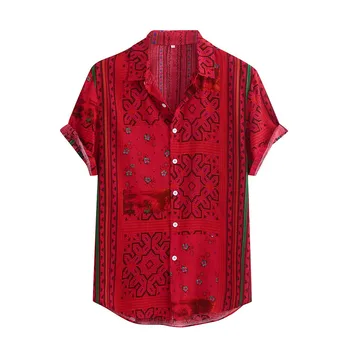 Korejas Drēbes, Krekls Vīriešiem Krāsains Svītru Vasaras Īsām Piedurknēm Zaudēt Pogas Ikdienas Krekls, Blūze Dropshipping платье рубашка #GH