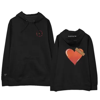 Kpop Got7 ziemā silts, melns ar garām piedurknēm hoodies Sieviešu Kawaii Iespiesti kapuci sporta krekli dāmu korejas Streetwear Harajuku drēbes