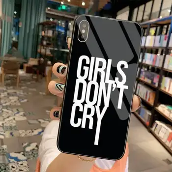 KPWSAGRT meitenes dont cry Luksusa Telefonu Gadījumā Rūdīts Stikls iPhone 11 Pro XR XS MAX 8 X 7 6S 6 Plus SE 