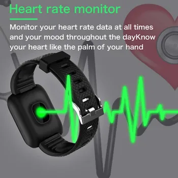 Krāsu Ekrāns Digitālais Pulkstenis D13 Sirdsdarbība Smart Pulksteņi Vīriešu Fitnesa Tracker Smart Aproces Asinsspiediens Pedometrs Vairumtirdzniecība