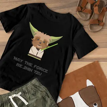 Kucēni Shih Tzu T-Krekls Star Doggo T Krekls Plus Lieluma Vasaras Sieviešu t Drukāt Jaunu Modes Dāmas Tee Krekls