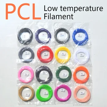 Kvalitātes produkts, PCL 1,75 mm 3d pildspalva pavedienu 15 krāsas,Ne piesārņojumu,Zemas temperatūras 3d pildspalva plastmasas,3d printeri pavedienu pla, pcl abs