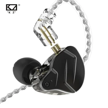 KZ ZSN Pro X Ausu Austiņas Hibrīda tehnoloģiju, 1BA+1DD HIFI Bass Metāla Earbuds, Sporta Trokšņa Slāpēšanas Austiņas Monitora