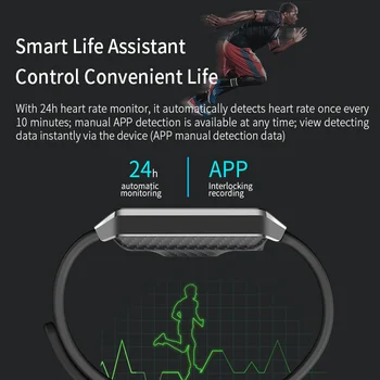 L8star Smart Aproce X9 Reālā laikā sirdsdarbība, Asins Spiediena Monitoru, Smart joslā Modinātājs, ūdensnecaurlaidīgs GPS Sportam fitnesa tracker