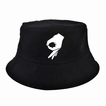 Labi, Puses Paraksta Harajuku pop sieviešu zvejnieka cepure vīriešiem vasarā Dzīvoklis Hip Hop klp Vēstuli izdrukāt spaiņa cepuri, kas boba chapeau 40320