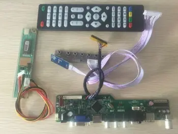 Latumab Jaunu Komplektu LTN141AT02 TV+HDMI+VGA+USB LCD LED ekrānu Kontrollera Draiveri Valdes Bezmaksas piegāde