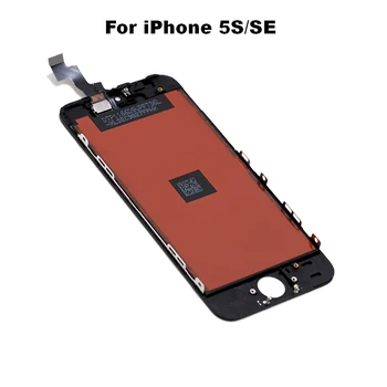 LCD Displejs Priekš iPhone 5/5S/SE Nav Mirušo Pikseļu+Rūdīts Stikls+Tool+TPU gadījumā aaa++++