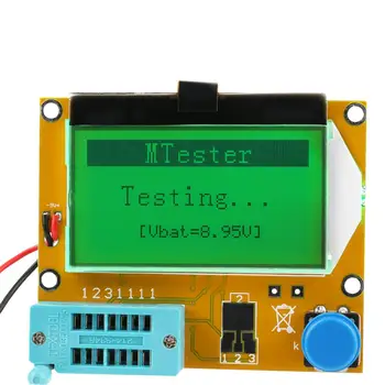 LCD Grafiskais Tranzistors Inductor Pretestība Induktivitāte Kapacitāte EAR MKP Kondensators EAR Metru Daudzfunkciju Testeri Profesionālās