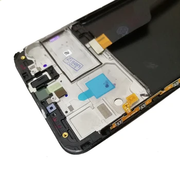 LCD + Rāmis SAMSUNG Galaxy A10 2019 Displejs SM-A105F/DS A105FN A105G A105M A105 LCD Ekrānā Pieskarieties Sensora Montāža Digitizer