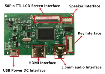 LCD TTL Kontrolieris Valdes HDMI EJ070NA-01G EJ070NA-01K EJ070NA-03A EJ070NA-08A 800*480 Micro USB 50 Adatas LCD Ekrāns