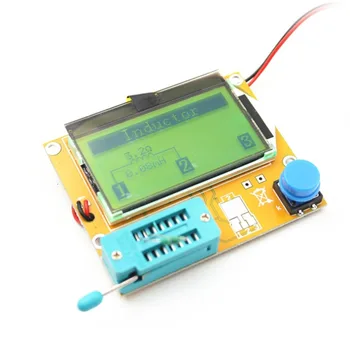 LCR-T4 LCD Ciparu Tranzistors Testeri Metru Apgaismojums Diode Triode Kapacitāte EAR Mērītāju MOSFET/JFET/PNP/NPN L/C/R 1 2423