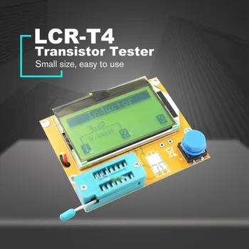 LCR-T4 LCD Ciparu Tranzistors Testeri Metru Apgaismojums Diode Triode Kapacitāte EAR Mērītāju MOSFET/JFET/PNP/NPN L/C/R 1