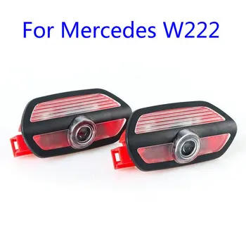 LED Auto Durvīm, Laipni Gaismas Lāzera Projektoru Logo Gaismu Mercedes Benz W222 AMG S sērija-2019 S320 S350 S400 S450 S560 S65