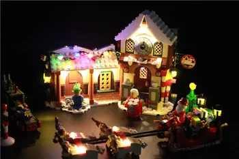 LED Gaismas Celtniecības Bloki Rotaļlietas (Tikai gaismu komplekts) Par 10245 Santa Darbnīca Tēvs Ziemassvētki 