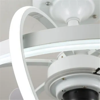 LED Griestu Ventilatori Gaismas Restorāns Guļamistaba Griestu Ventilatori Gaismas Mūsdienu Minimālisma Negatīvo Jonu Griestu Ventilatori ar Gaismas