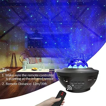 LED Krāsains Projektoru, Regalos Blueteeth Lampa USB Balss vadīt Mūzikas Atskaņotāju Projekcijas Lampa Proyector Led Galaxia
