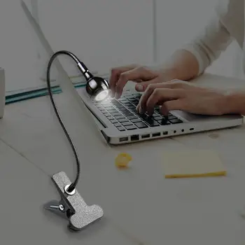 Led Lampa klipu Lasīšanas Gaismas USB Klipu DC 3-5V LED Lasījumā Šļūtenes Gaismas Acu aprūpes Regulējams Skavu Lampas Headboard studiju LED Gaismas