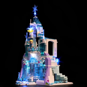 Led Light Komplekts ir Savietojams Lego 41148 draugs Sniega Pasaulē 25002 Elsa Burvju Ledus Pils, Pils Celtniecības Bloki (Tikai gaismas)