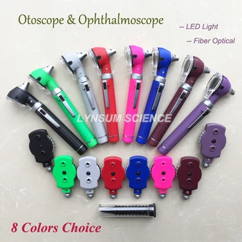 LED Optiskās Šķiedras Otoscope Ophthalmoscope Opthalmoscope Ausu Aprūpes VALDĪBA Diagnostikas Pārbaudes Komplekts
