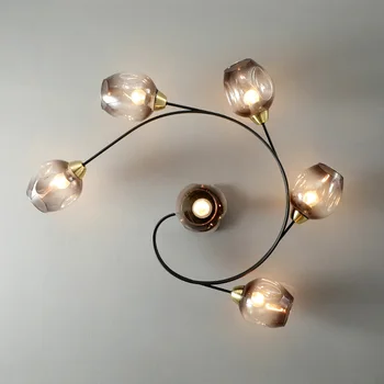 LED vintage griestu lampas stikla griestu lampas Dzīvojamā Ēdamistaba, Virtuve, Guļamistaba Dekori Apgaismes spirālveida lampas 59362