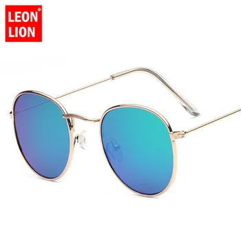 LeonLion ir 2021. Vintage Sakausējuma Ovālas formas Saulesbrilles Sieviešu Klasika Vintage Brilles Street Beat Iepirkšanās Spogulis Oculos De Sol Gafas UV400
