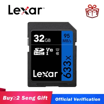 Lexar 32GB SD Karti Class10 633x U3 SDHC SDXC 128GB Atmiņas Kartes UHS-I 64GB 16GB Carte SD 512 gb cartao de memoria 256 gb, 1 tb