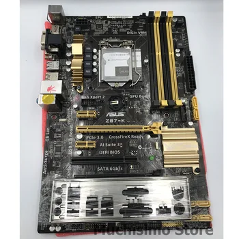 LGA 1150 DDR3 ASUS Z87-K Mātesplati Intel Desktop Z87 Cpu Core i7/i5/i3 32GB PCI-E 3.0 USB3.0 Sākotnējā Izmanto Z87-K Mainboard ATX