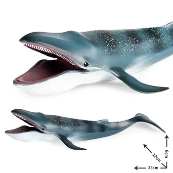Liels Simulācija Savvaļas Dzīvnieku ABS Zilais Valis Haizivs Rīcības Attēlu Kolekcija Izziņas Izglītības Rotaļlieta Bērniem Ziemassvētku Dāvanu 7510
