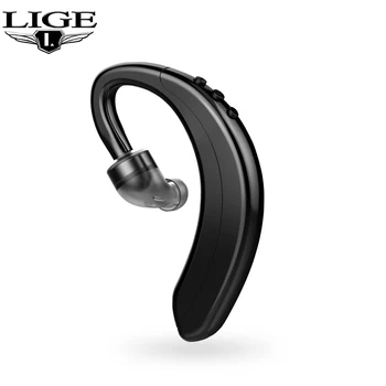 LIGE Bezvadu Bluetooth Austiņas Āķis Austiņas Bluetooth Sporta Austiņas ar Mikrofonu Trokšņu Slāpēšanas Mini Biznesa Austiņas