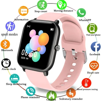 LIGE Jaunas Dāmas Smart Digital Watch Luksusa asinsspiediena Ciparu pulkstenis Modes Kaloriju Sporta Skatīties DND Režīmā, Android vai IOS 24757