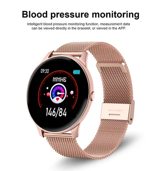 LIGE Jaunu Modes Smart Watch Sievietes Sirdi Līmenis Asins Spiediena Monitoringa Android, IOS Sporta Multi-function Fitnesa Smartwatch