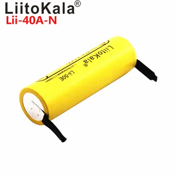 LiitoKala Lii-40A IMR 21700 3750mAh S30 18650 3000mAh 40A Augstas Ietilpības Aizsargāta Flat Top Uzlādējams Li-ion Akumulators+DIY Nicke