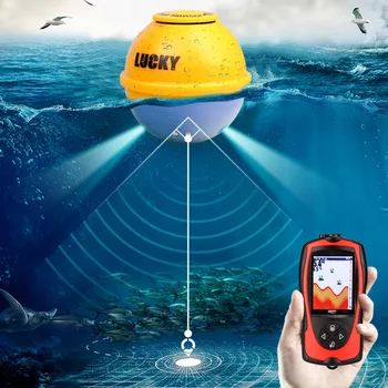 Lixada Portatīvo Fish Finder 2-in-1 Uzlādējamā 2,4 collu LCD Bezvadu Sonar Devēju Dziļums Locator Zivju Signalizācijas Detektoru Pesca