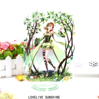 Love Live! Sunshine!! Anime Rotaļlietas Double Sided Plastikāta Darbības Rādītāji Rotaļlietas Augstas Kvalitātes Kolekcijas Modelis Rotaļlietas 21cm