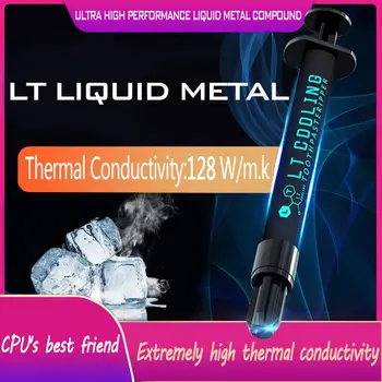 LT-100 Šķidro metālu termiskā vadītāj ielīmējiet Smērvielu, CPU, GPU, Dzesēšanas šķidruma ultra 128W/mK 1.5 g 3g Savienojums, smērvielas, dzesēšanas