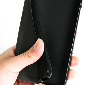 Luksusa PU Ādas Gadījumā TCL Plex Flip Case For TCL Plex Telefonu Gadījumā Mīksto TPU Silikona Vāciņu Atpakaļ