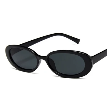 Luksusa Zīmolu Dizainera Caurspīdīga Rozā, Ovālas Formas Saulesbrilles Sieviešu Retro Classic Āra Oculos De Sol Gafas