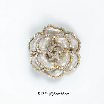 Luksusa Zīmolu jewlery stila ziedi pērļu Adatas, Piespraudes ziedu Broche Urbis Rotaslietas Sievietes